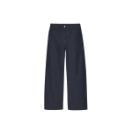 The Frankie Shop Kessel Denim Pants - Dark Wash - Oversized Minimalist Pants in Grey - Shop at Coveti