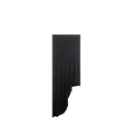 The Frankie Shop Kitty Sheer Asymmetric Skirt - Black - Oversized Minimalist Skirts in Black - Shop at Coveti