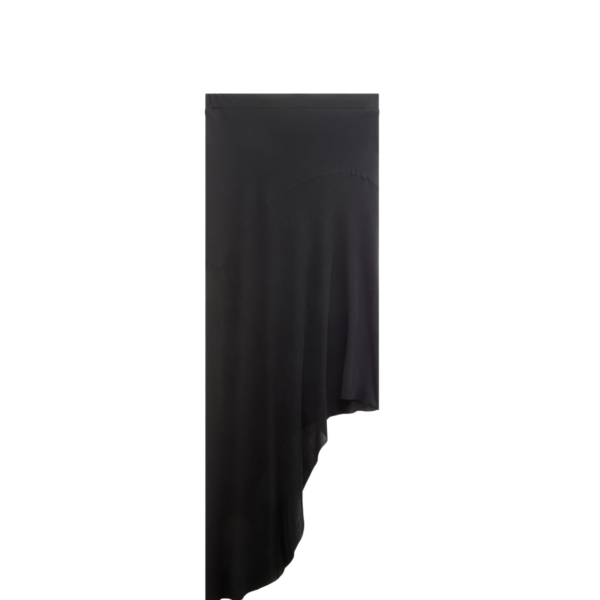 The Frankie Shop Kitty Sheer Asymmetric Skirt - Black - Oversized Minimalist Skirts in Black - Shop at Coveti