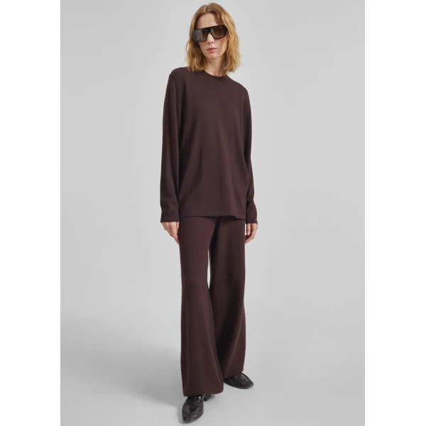 The Frankie Shop Kladno Knit Joggers – Brown, view 6