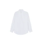 The Frankie Shop Klara Long Collar Shirt - White - Oversized Minimalist Tops in White - Shop at Coveti