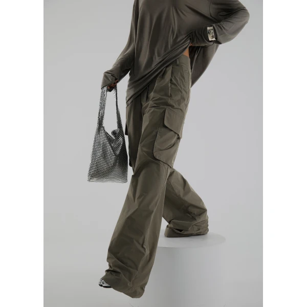 The Frankie Shop Koa Cargo Pants – Khaki, view 5