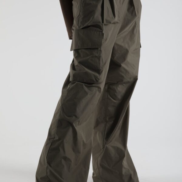 The Frankie Shop Koa Cargo Pants - Khaki - Oversized Minimalist Pants in Green - Shop at Coveti