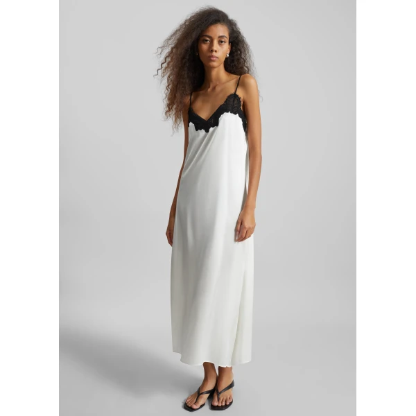 The Frankie Shop Lace Cami Dress – Ivory, view 2