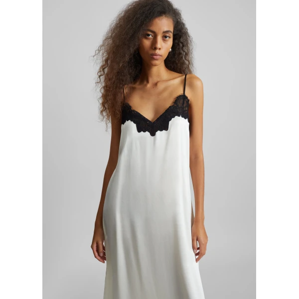 The Frankie Shop Lace Cami Dress – Ivory, view 3