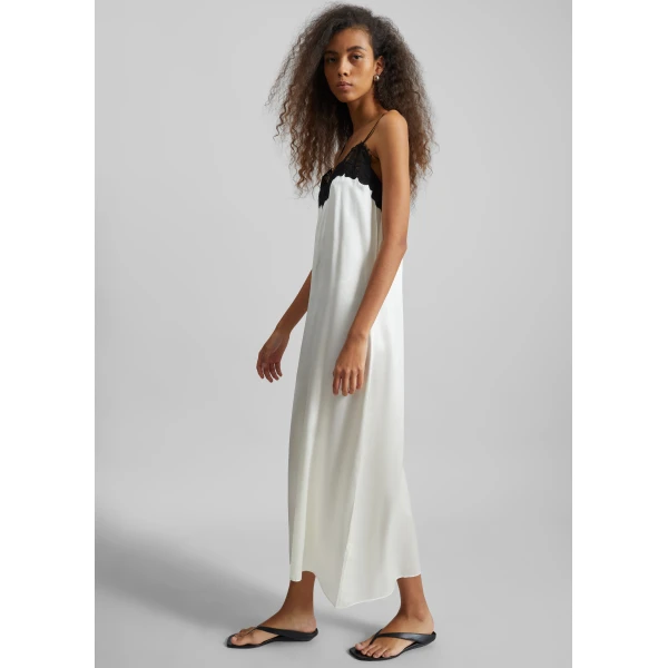 The Frankie Shop Lace Cami Dress – Ivory, view 4