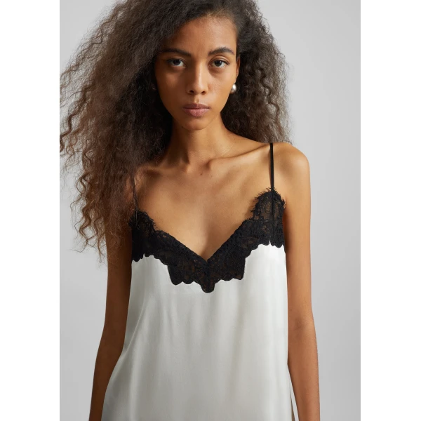 The Frankie Shop Lace Cami Dress – Ivory, view 5