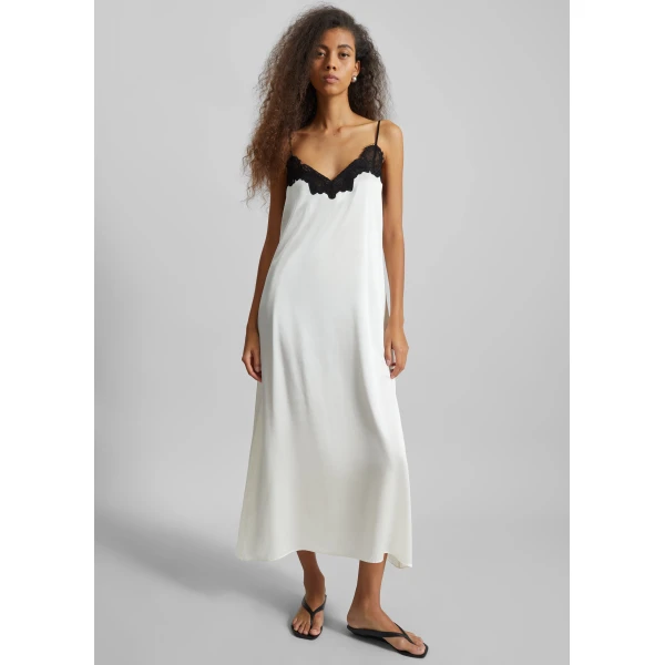 The Frankie Shop Lace Cami Dress – Ivory, view 6