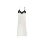 The Frankie Shop Lace Cami Dress - Ivory - Oversized Minimalist Dresses in Ivory - Shop at Coveti