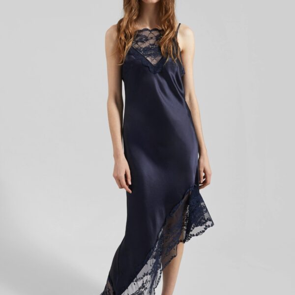 The Frankie Shop Laynee Maxi Dress - Night Sky - Oversized Minimalist Dresses in Black - Shop at Coveti