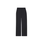 The Frankie Shop Lenora Straight Trousers - Black - Oversized Minimalist Pants in Black - Shop at Coveti