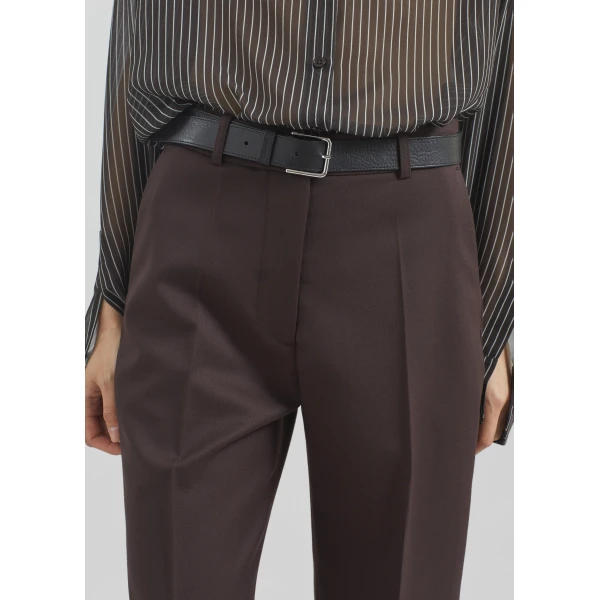 The Frankie Shop Lenora Straight Trousers – Brown, view 5