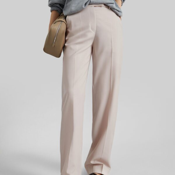 The Frankie Shop Lenora Trousers - Faded Pink - Oversized Minimalist Pants in Pink - Shop at Coveti