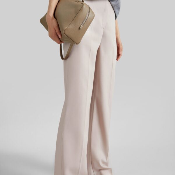 The Frankie Shop Lenora Trousers - Faded Pink - Oversized Minimalist Pants in Pink - Shop at Coveti