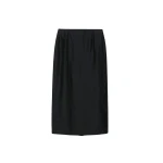 The Frankie Shop Lenore Semi Sheer Midi Skirt - Black - Oversized Minimalist Skirts in Black - Shop at Coveti