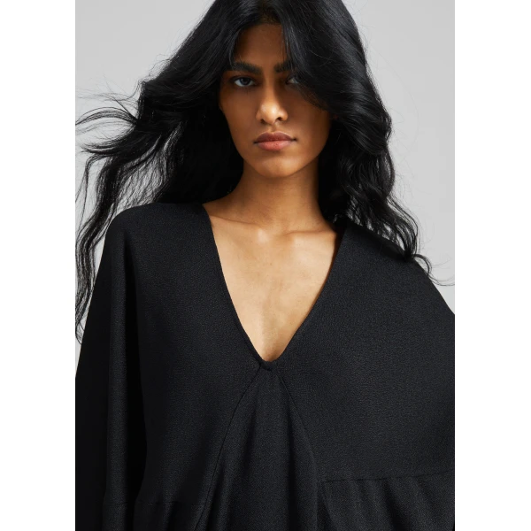 The Frankie Shop Lilia Kaftan Dress – Black, view 5