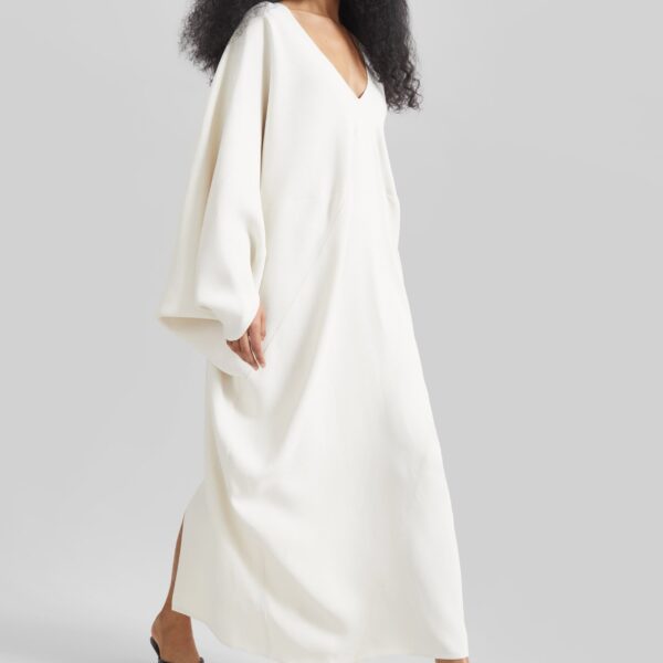 The Frankie Shop Lilia Kaftan Dress - Ivory - Oversized Minimalist Dresses in Ivory - Shop at Coveti