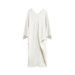 The Frankie Shop Lilia Kaftan Dress - Ivory - Oversized Minimalist Dresses in Ivory - Shop at Coveti