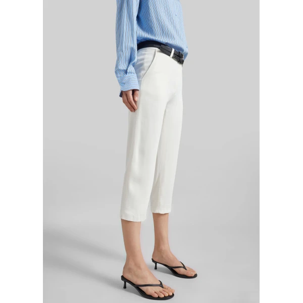 The Frankie Shop Lior Fluid Capri Pants – Ivory, view 5
