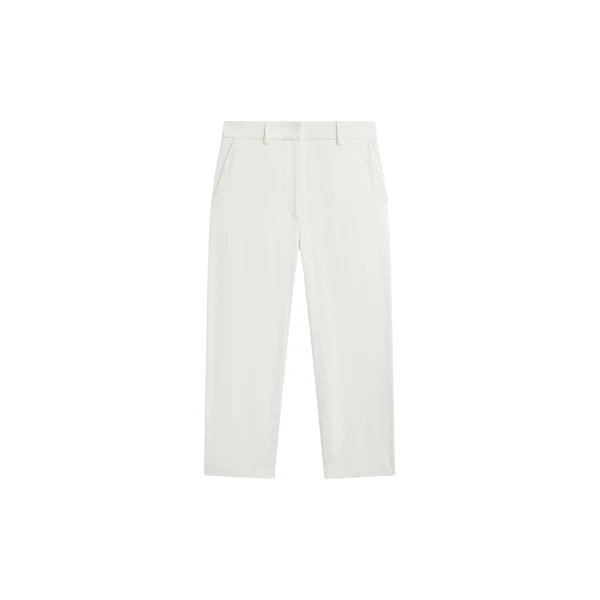 The Frankie Shop Lior Fluid Capri Pants - Ivory - Oversized Minimalist Pants in Ivory - Shop at Coveti