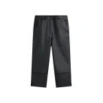The Frankie Shop Lior Leather Capri Pants - Black - Oversized Minimalist Pants in Black - Shop at Coveti