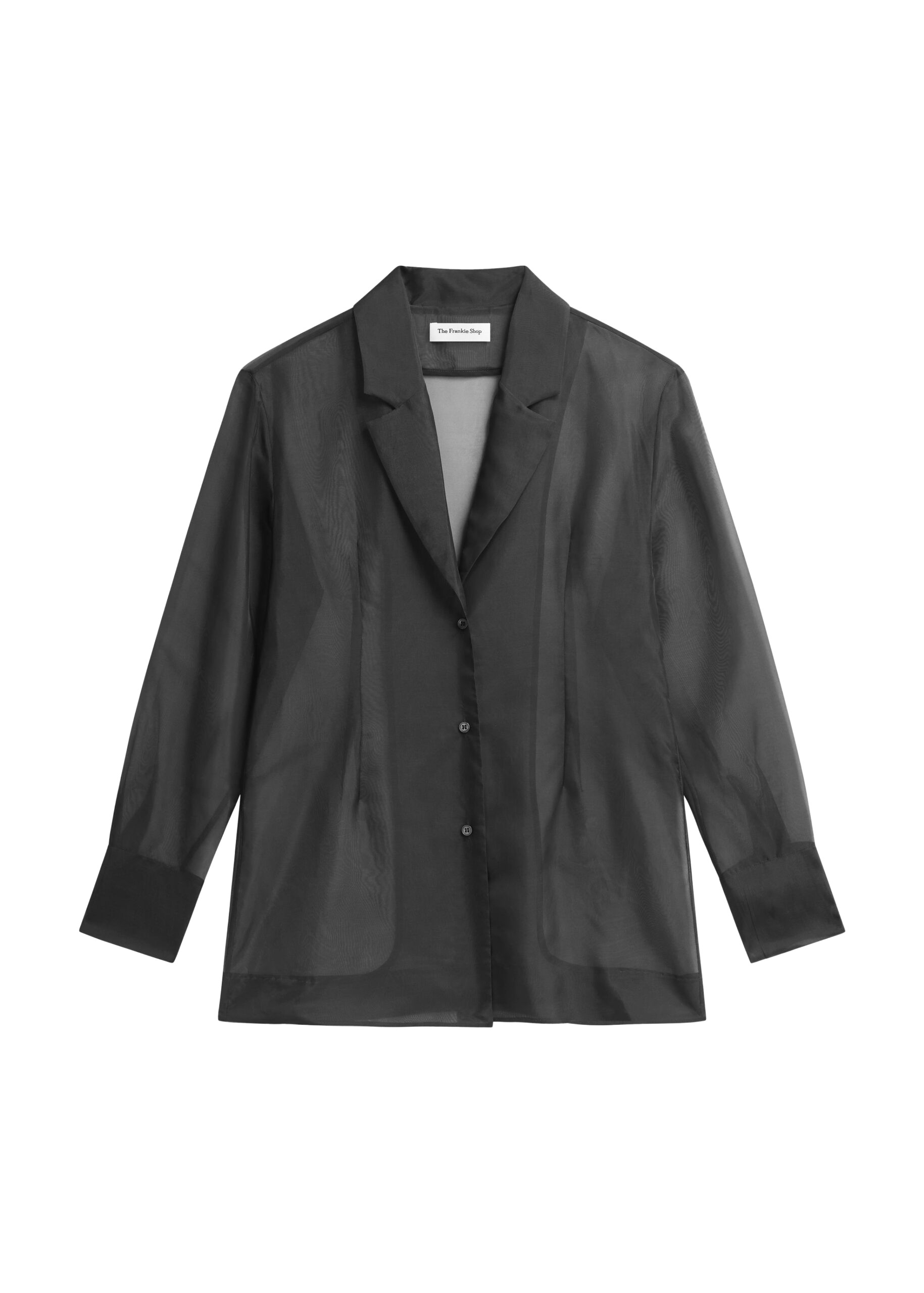 The Frankie Shop Lise Sheer Blazer – Black