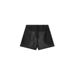 The Frankie Shop Lise Sheer Shorts - Black - Oversized Minimalist Shorts in Black - Shop at Coveti