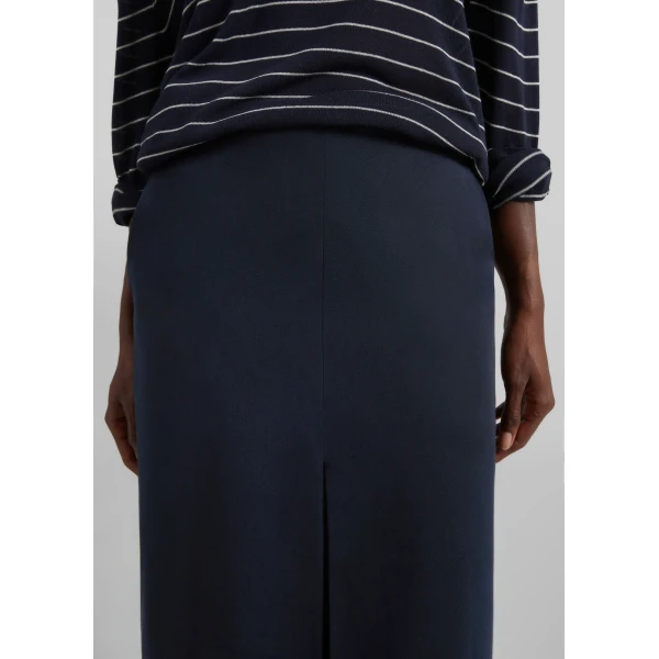 The Frankie Shop Lisle Front Slit Pencil Skirt – Navy, view 4