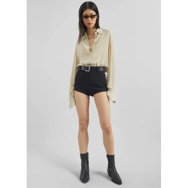The Frankie Shop Loen Hot Pants – Black, view 4