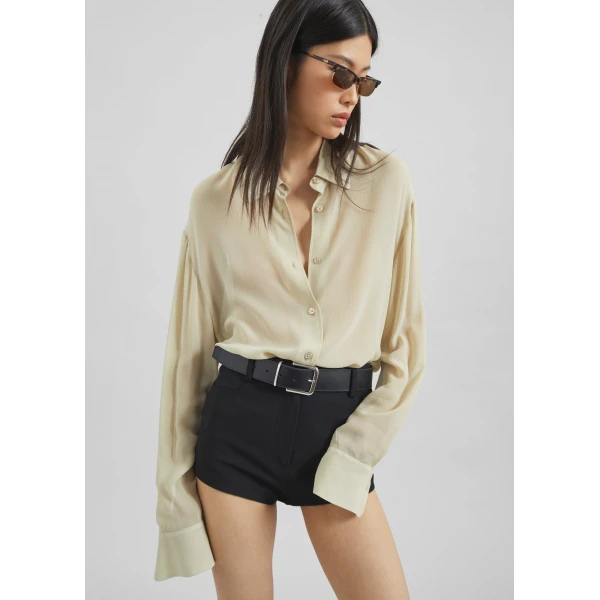 The Frankie Shop Loen Hot Pants – Black, view 5