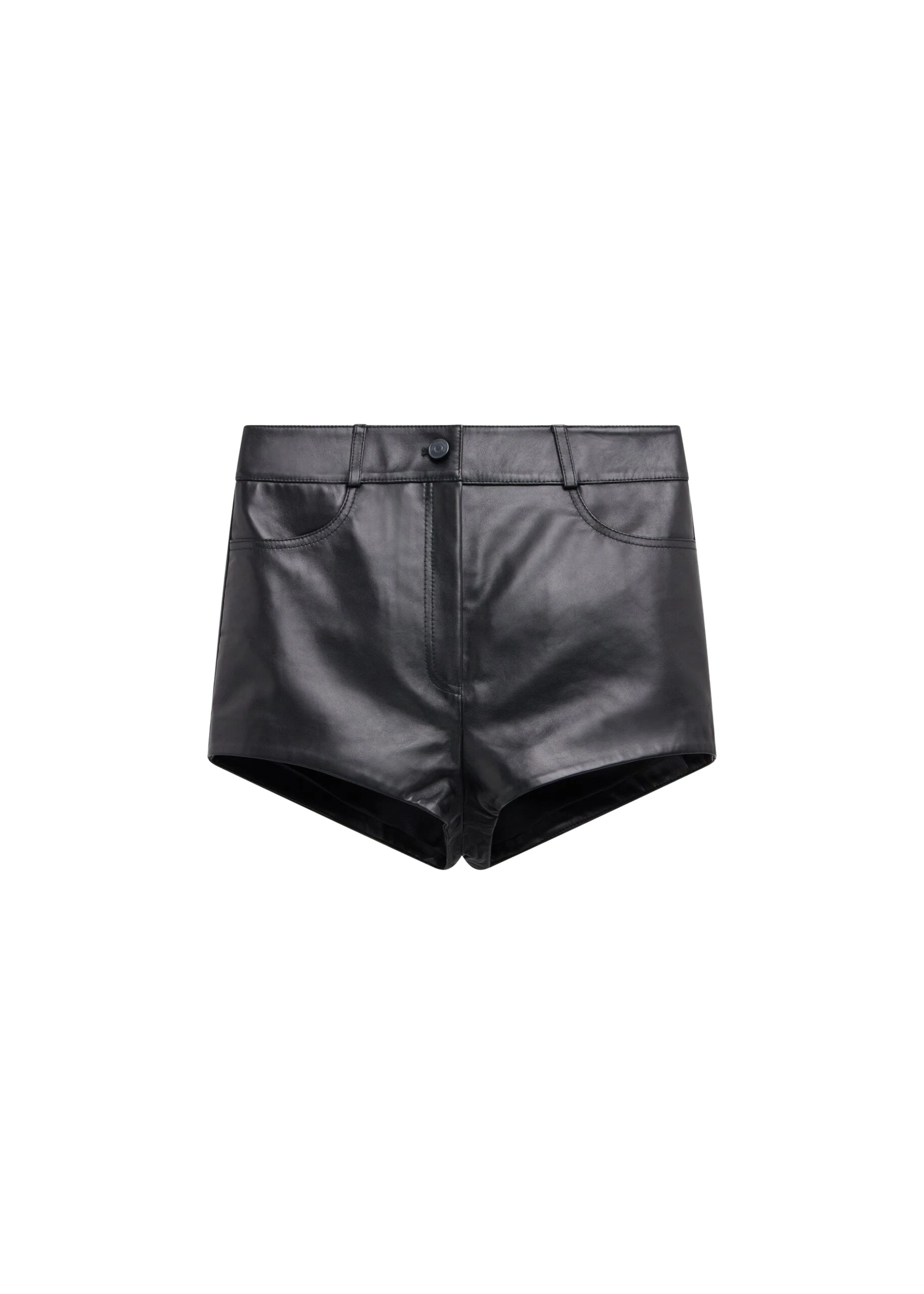 The-Frankie-Shop-Loen-Leather-Hot-Pants-Black-coveti-scaled37668_nobg The Frankie Shop Loen Leather Hot Pants - Black - Oversized Minimalist Shorts in Black - Shop at Coveti