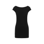 The Frankie Shop Low Back Mini Tee Dress - Black - Oversized Minimalist Dresses in Black - Shop at Coveti