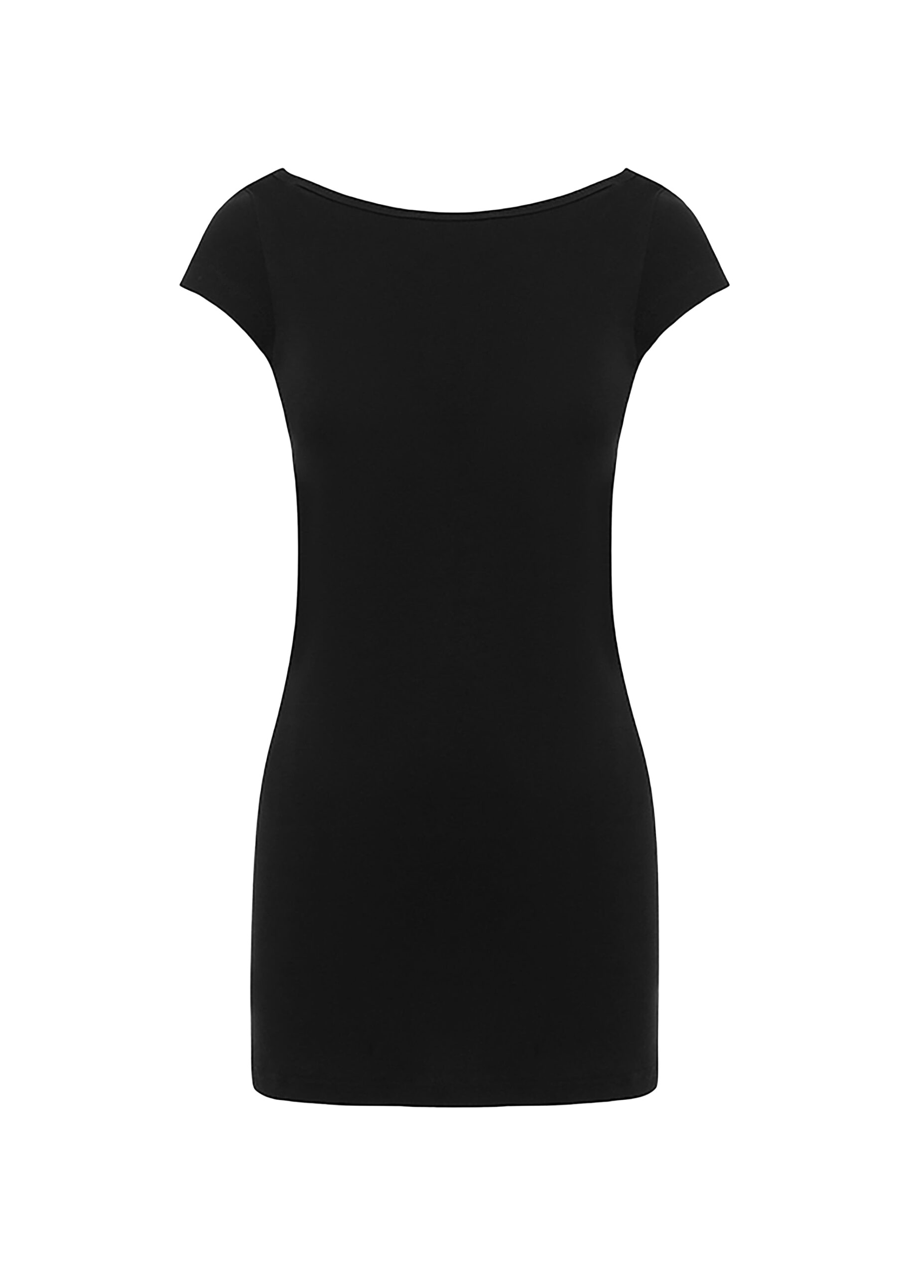 The Frankie Shop Low Back Mini Tee Dress – Black