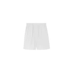 The Frankie Shop Lui Organic Cotton Boxer Short - White - Oversized Minimalist Shorts in White - Shop at Coveti