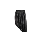 The Frankie Shop Mabillon Corded Draped Skirt - Black - Oversized Minimalist Skirts in Black - Shop at Coveti