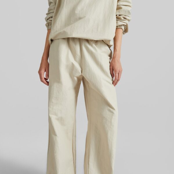 The Frankie Shop Majvik Joggers - Light Beige - Oversized Minimalist Pants in Beige - Shop at Coveti