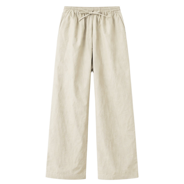 The Frankie Shop Majvik Joggers - Light Beige - Oversized Minimalist Pants in Beige - Shop at Coveti