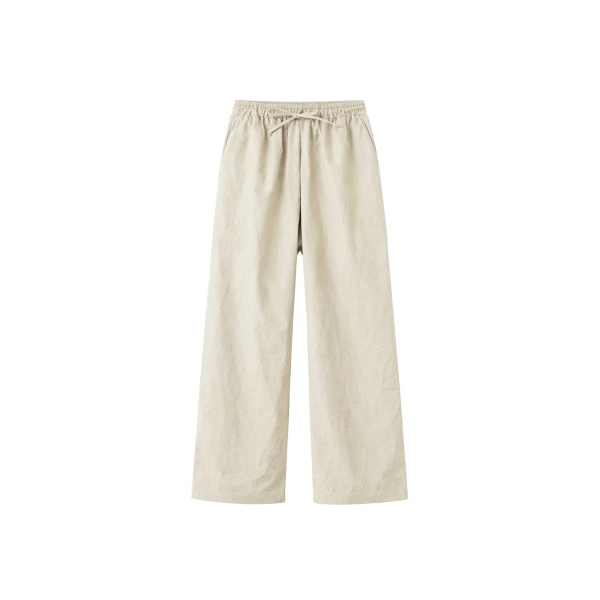 The Frankie Shop Majvik Joggers - Light Beige - Oversized Minimalist Pants in Beige - Shop at Coveti