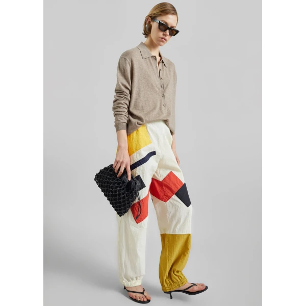 The Frankie Shop Malevich Track Pants – Vanilla, view 2
