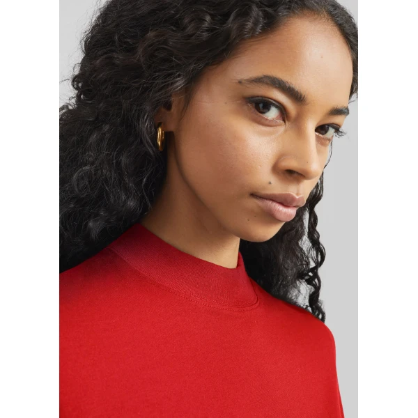 The Frankie Shop Malo T-Shirt Dress – Red, view 6