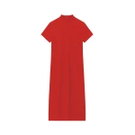 The Frankie Shop Malo T-Shirt Dress - Red - Oversized Minimalist Dresses in Red - Shop at Coveti