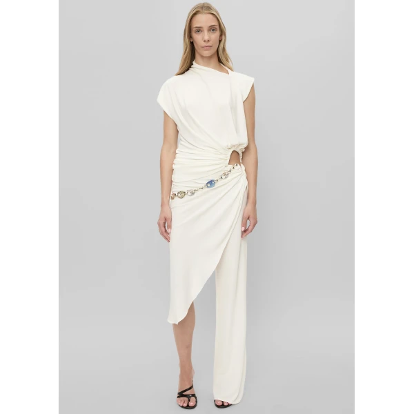 The Frankie Shop Manto Jersey Tee – White Top, view 3