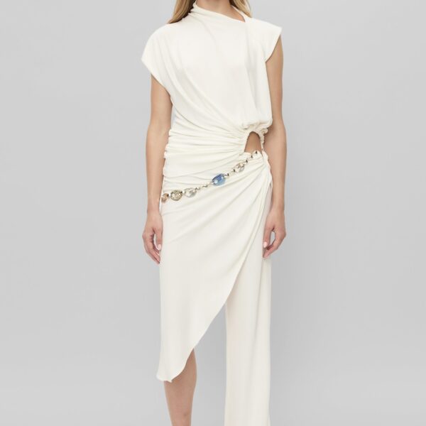 The Frankie Shop Manto Jersey Tee - White - Oversized Minimalist Tops in White - Shop at Coveti
