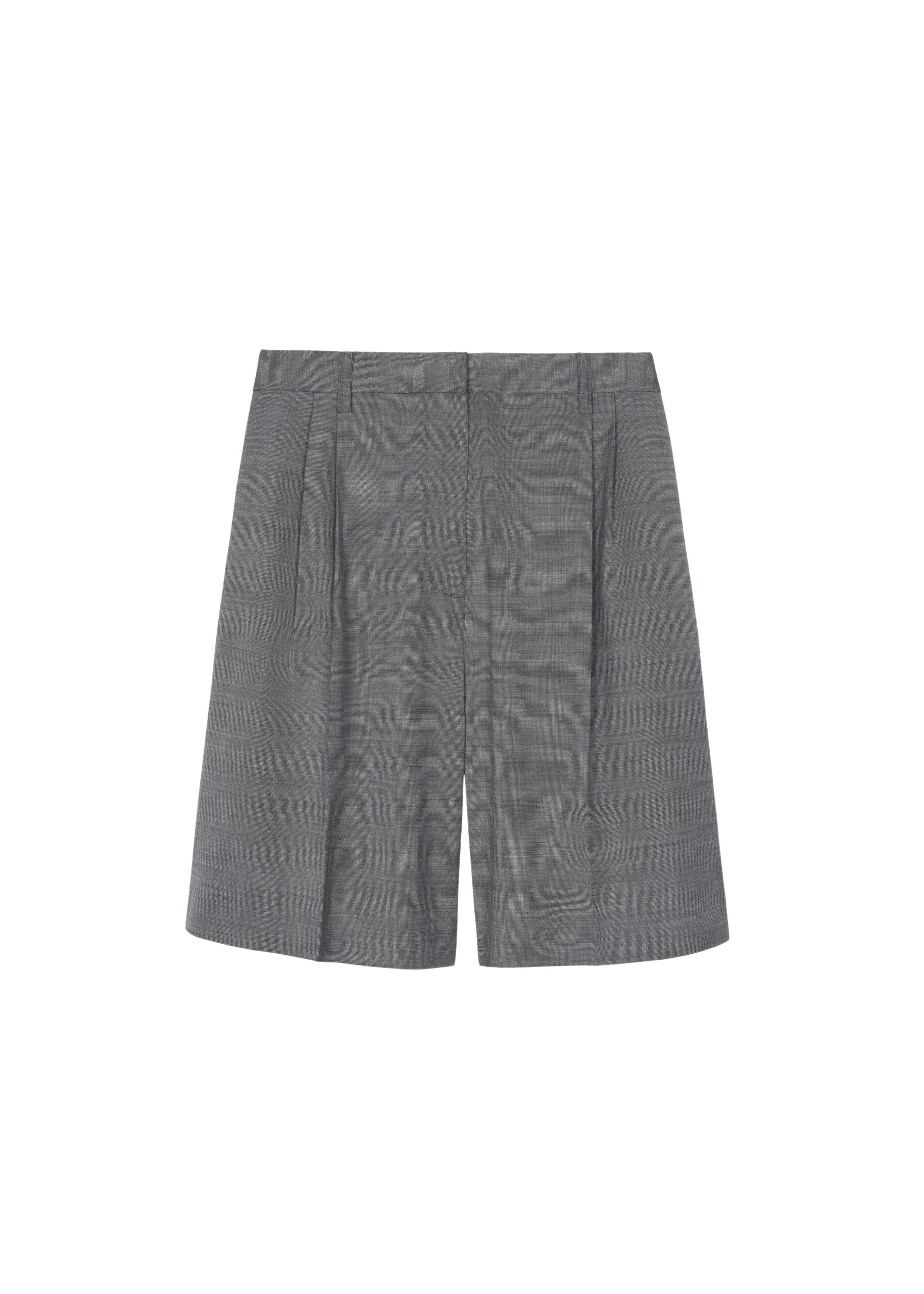 The-Frankie-Shop-Marfa-Pleated-Bermuda-Shorts-Grey-Melange-coveti-scaled32618_nobg The Frankie Shop Marfa Pleated Bermuda Shorts - Grey Melange - Oversized Minimalist Shorts in Grey - Shop at Coveti