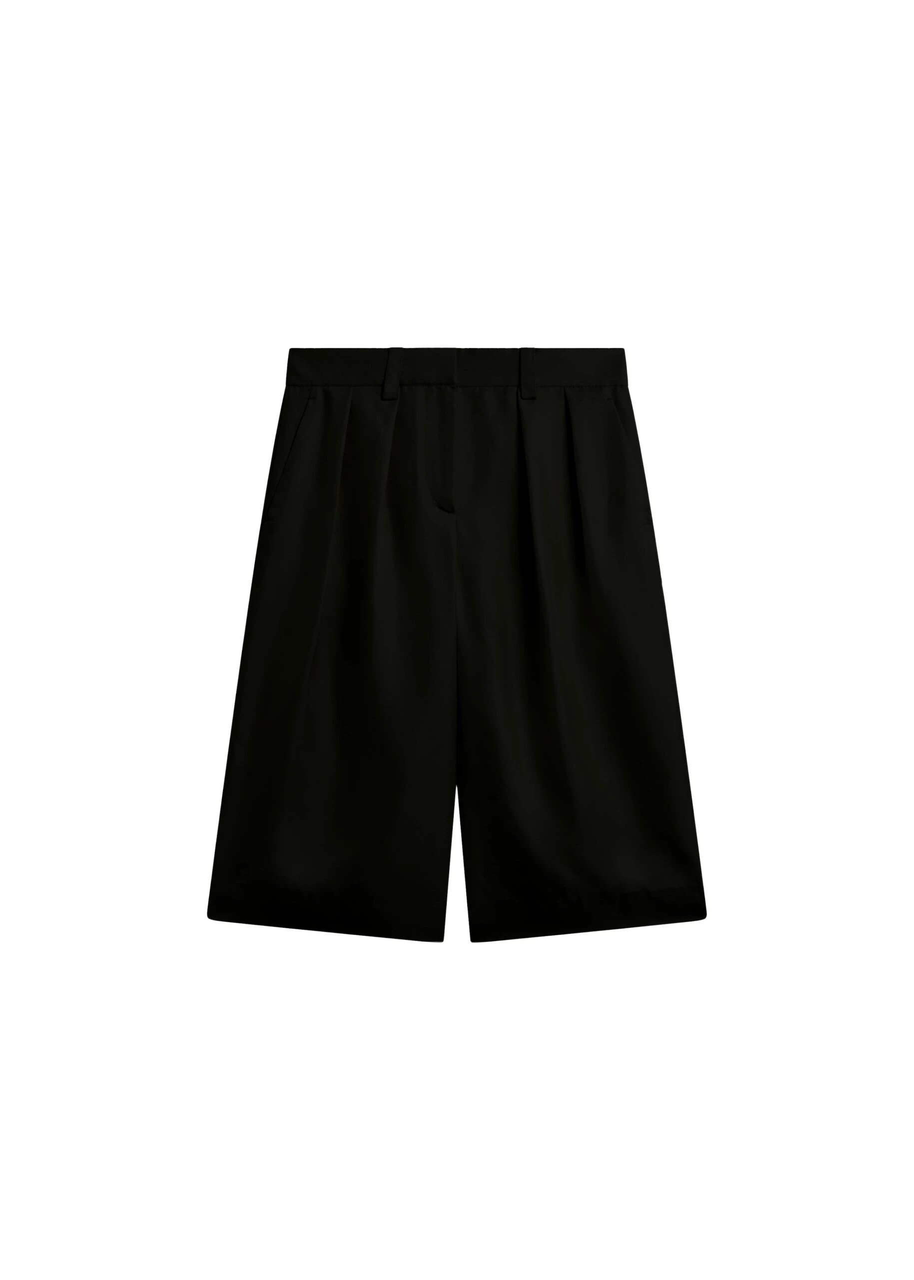 The-Frankie-Shop-Marfa-Pleated-Silk-Bermuda-Shorts-Black-coveti-scaled35386_nobg The Frankie Shop Marfa Pleated Silk Bermuda Shorts - Black - Oversized Minimalist Shorts in Black - Shop at Coveti