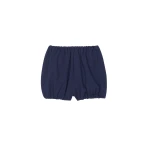 The Frankie Shop Maro Balloon Shorts - Navy - Oversized Minimalist Shorts in Blue - Shop at Coveti