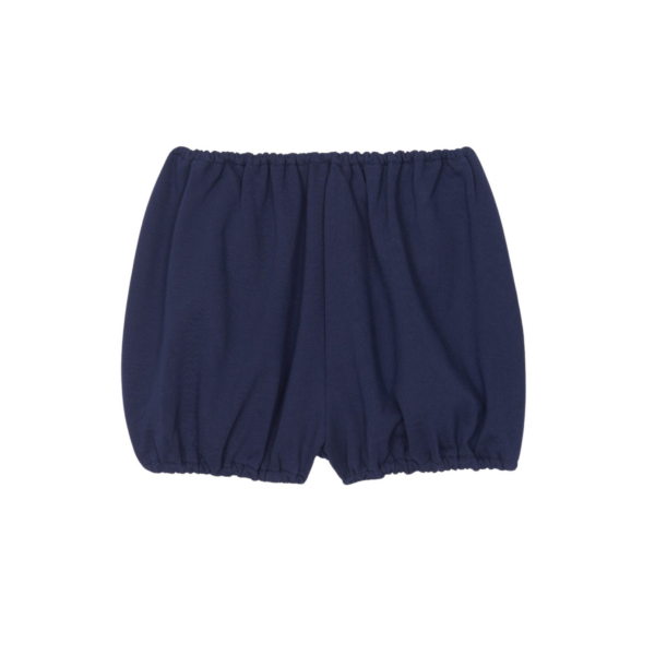 The Frankie Shop Maro Balloon Shorts - Navy - Oversized Minimalist Shorts in Blue - Shop at Coveti