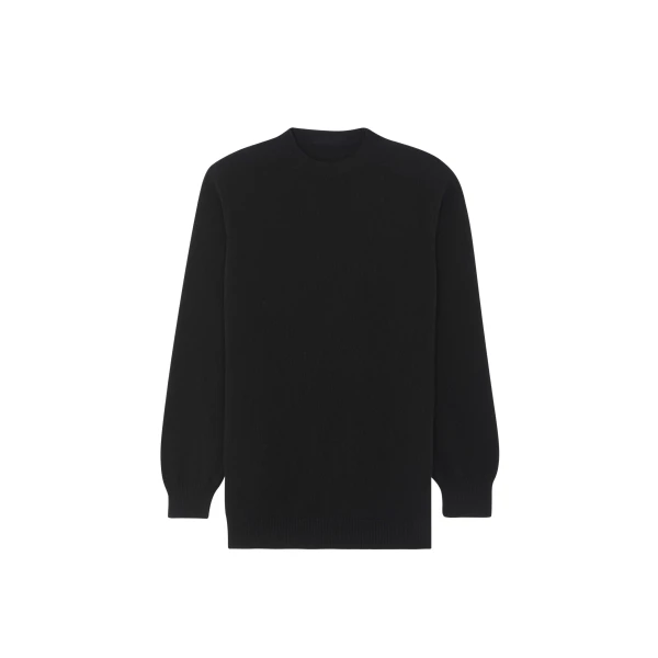 The Frankie Shop Maxime Knit Sweater Dress - Black - Oversized Minimalist Knitwear in Black - Shop at Coveti