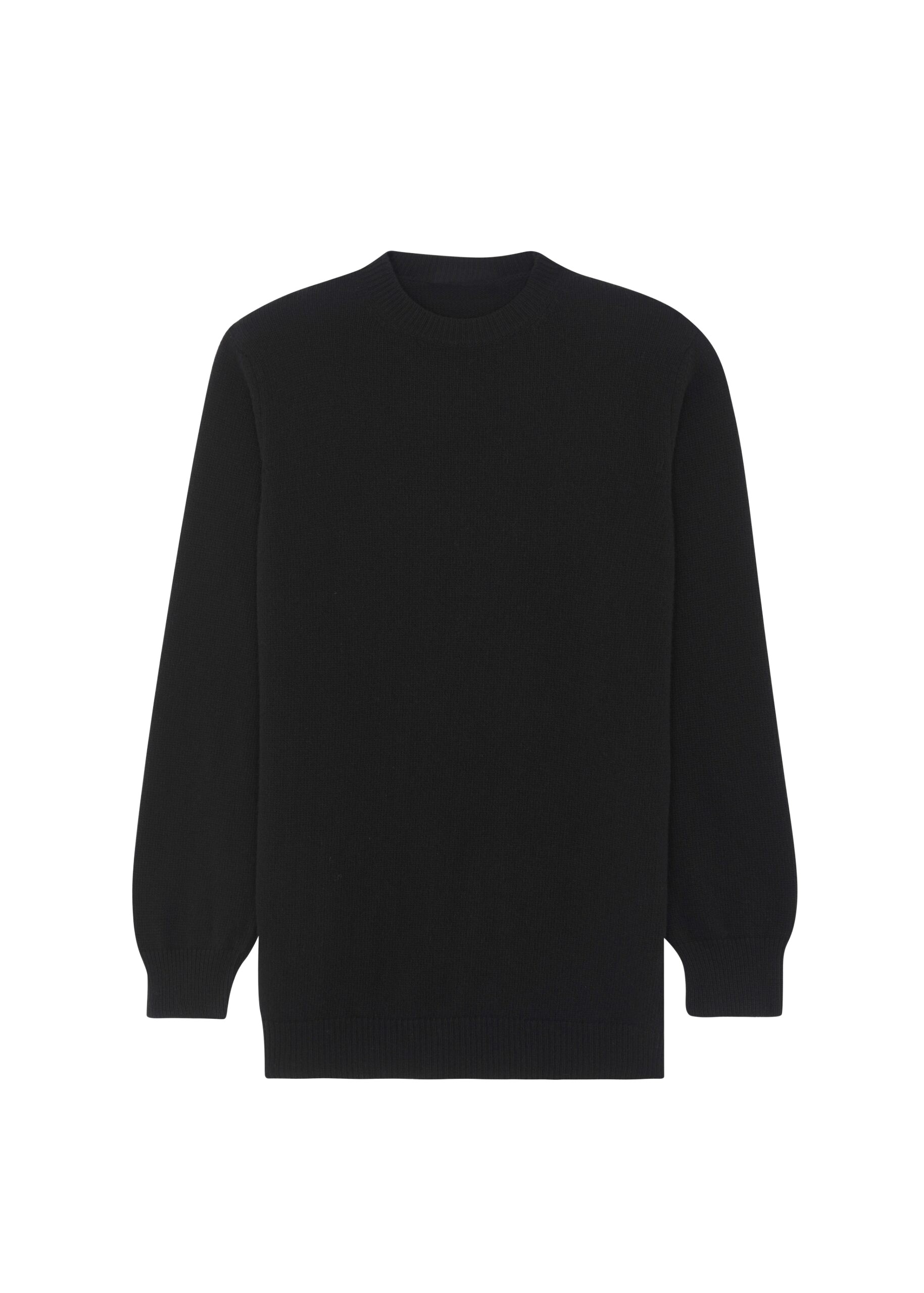 The Frankie Shop Maxime Knit Sweater Dress - Black - Oversized Minimalist Knitwear in Black - Shop at Coveti