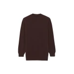 The Frankie Shop Maxime Knit Sweater Dress - Brown - Oversized Minimalist Knitwear in Beige - Shop at Coveti